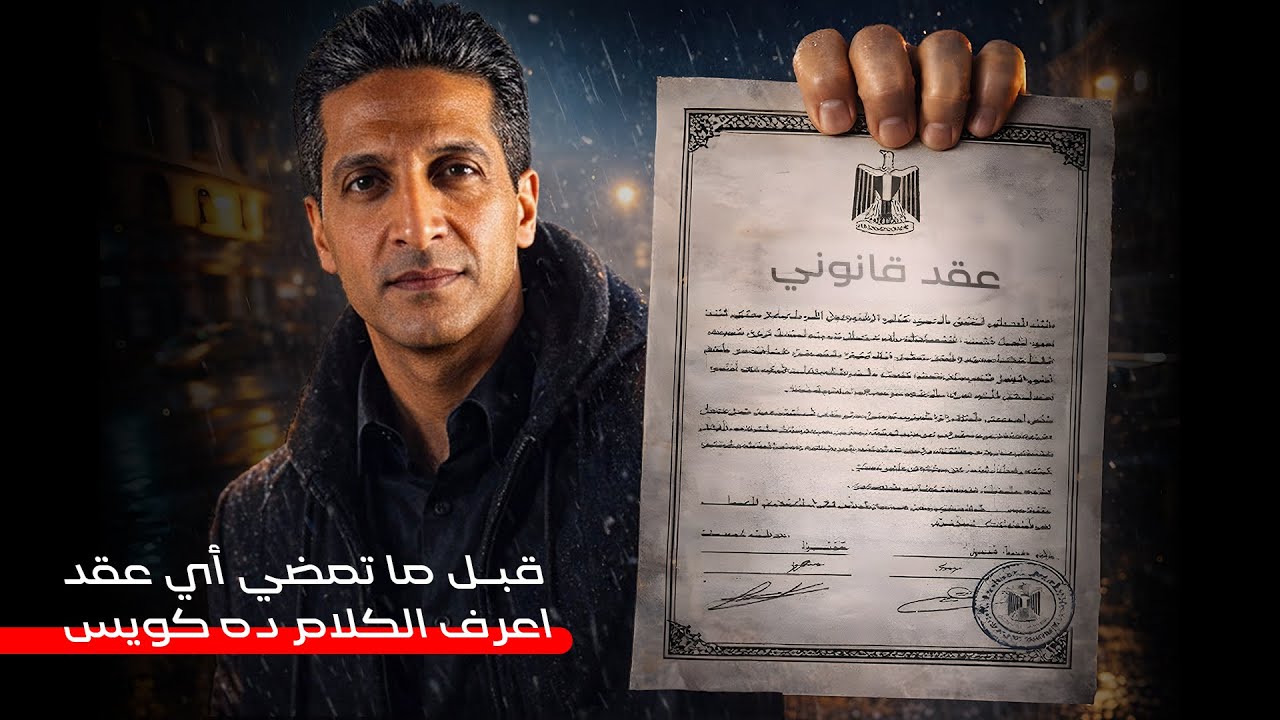   نصیحة قانونیة   قبل ما تمضي أي عقد اعرف الكلام دا الاول