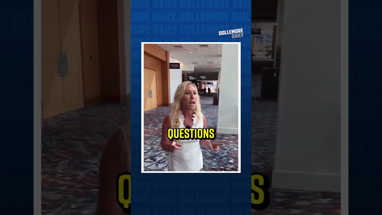 MTG LOSES HER MIND on Foreign Journalist, BLAMES THEM FOR AMERICA'S PROBLEMS! #shorts