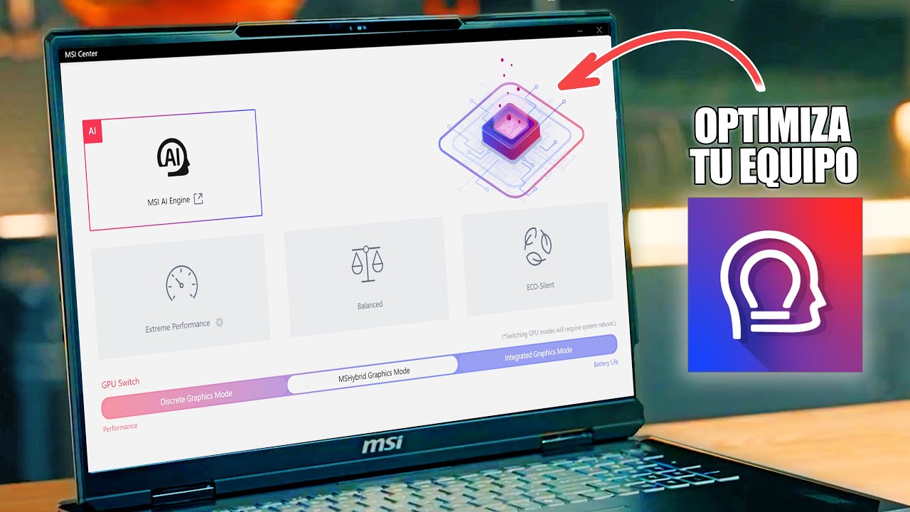 SÁCALE el MÁXIMO RENDIMIENTO a tu PC | Tutorial MSI Center (portátil y  sobremesa)