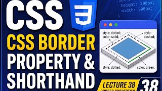 CSS Borders Tutorial: Style, Width, Color &amp; Radius | Web Development Lecture 38