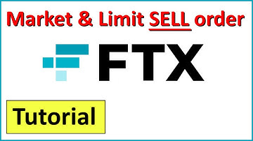 Orders #6. Market & Limit SELL order on the FTX Crypto Exchange (Tutorial)