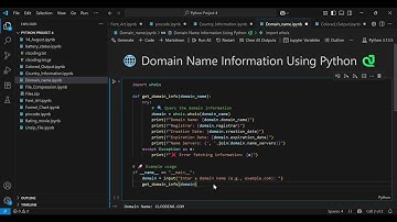 How to Get Domain Name Information Using Python | WHOIS Lookup Tutorial