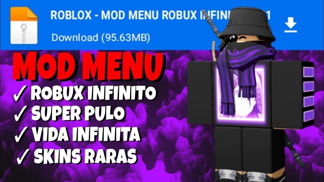 CORRE!!! MOD MENU 100% ATUALIZADO DE ROBLOX HACK ROBLOX/ VOAR/SUPER PULO/ROBUX  INFINITO?!! e mais!! 