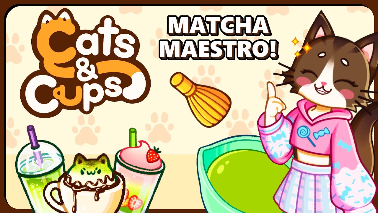 NEW MATCHA MIXES FOR MY COZY CAFE! Cats & Cups