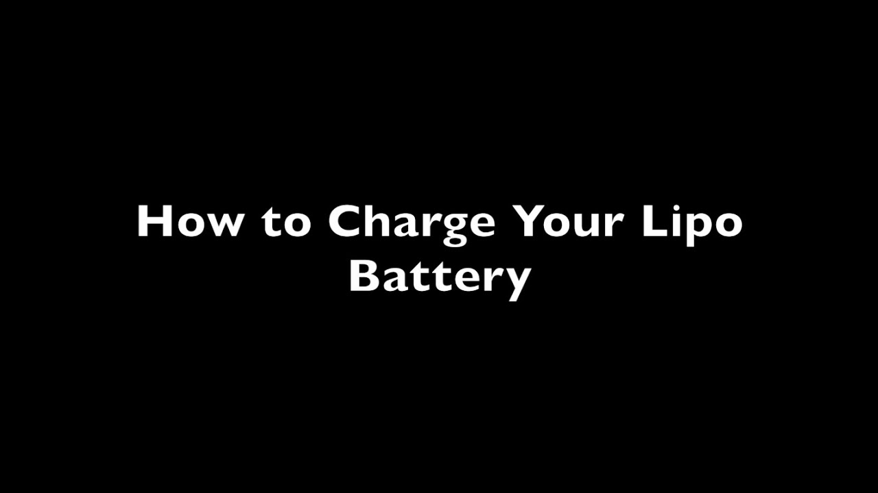 How to Charge Your Lipo Battery - Quadcopters, Multirotors - Sky Viper 