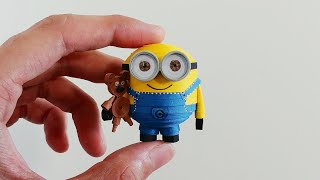 How To Make 3D Quilling Minion with teddy /+GIVEAWAY / Artoholic