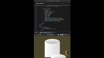 How to make a Coffee mug Using Html css #shorts #coffee #coffeelovers
