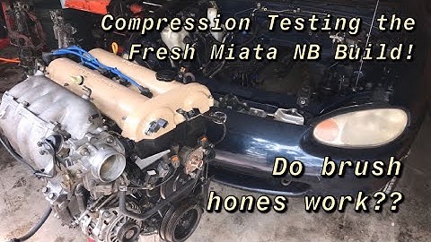 Miata NB Freshly Rebuilt Engine Compression Test!