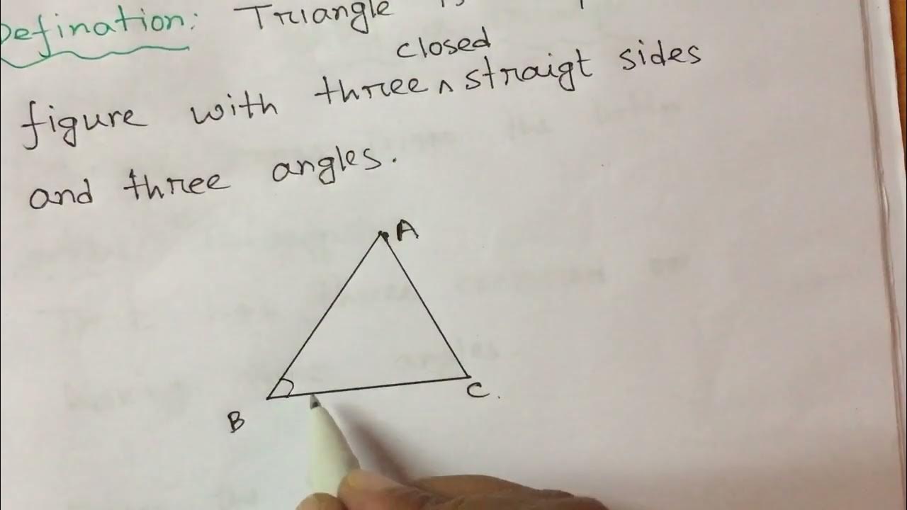 Triangle .. definition and why it’s called a triangle… - YouTube