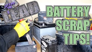 Battery Scrapping  Finding Lead  Scrap Metal For Beginners Tips and Tricks!