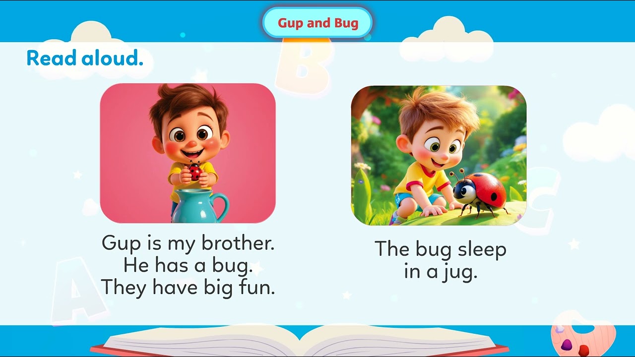 Ch 8 | Ace Publishing House | Phonics skill book | B | Gup and Bug |  For children