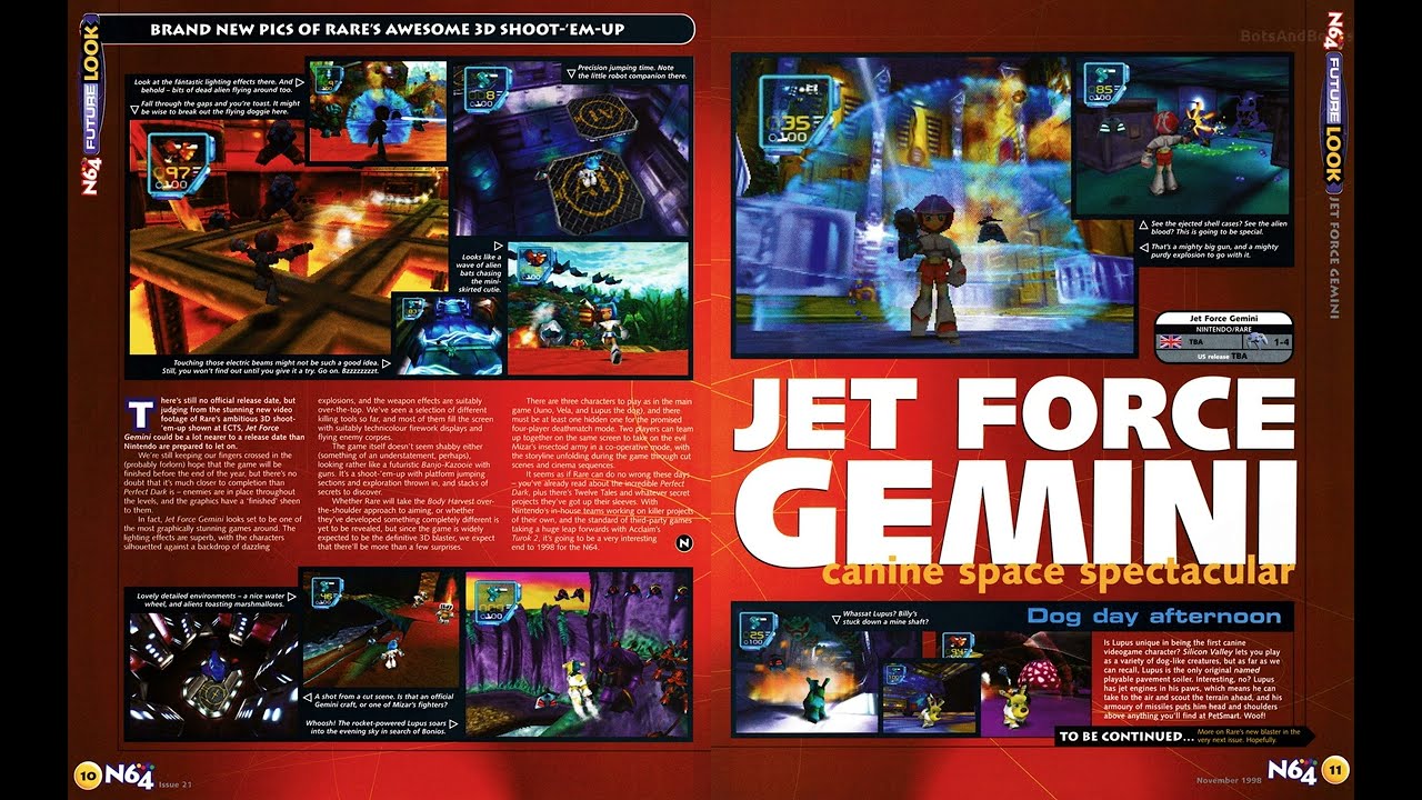 N64 Magazine 21 November 1998 UK v2 Double Page AI analysis and