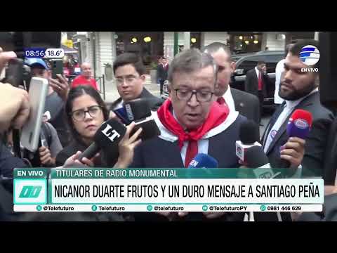 Nicanor questions Peña over the handling of public funds