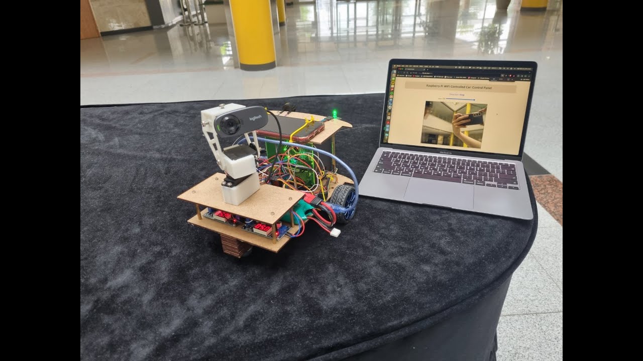 [Project] Wifi remote control car with webcam using Raspberry Pi - YouTube