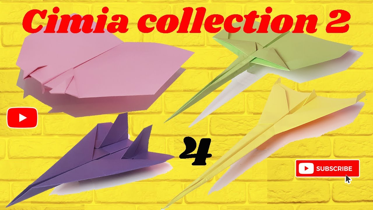 Paper airplane Collection 02 #cimia - YouTube