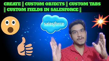 Create Custom Objects, Custom Fields and Custom Tabs in Salesforce.