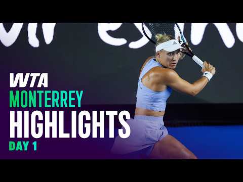 Day 1 in Monterrey featuring Starodubtseva, Bartunkova, and Oliynykova | WTA Match Highlights