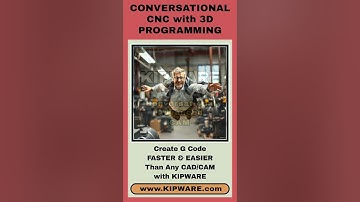 Kipware Conversational Advanced CAM Offers The Only 3D Conversational CNC Programming on the Market