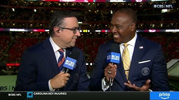 NFL on CBS amazon GameDay Delivery & intro 2025 CAR@ATL