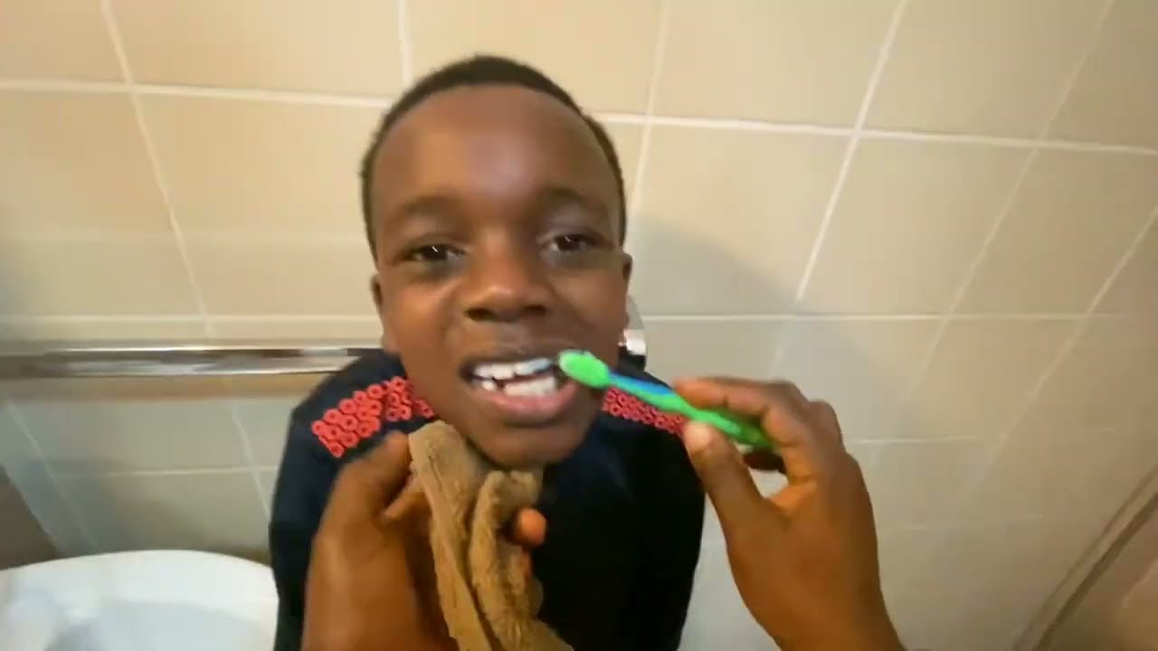 Mom! I can Brush myself, I’m a Big Boy😍 