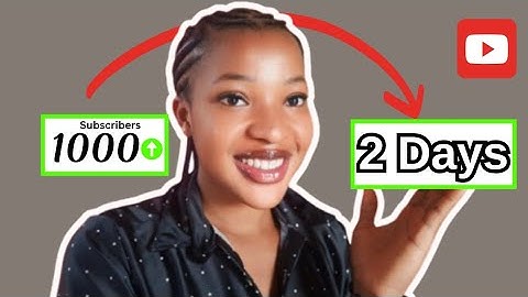 GET 1000 SUBSCRIBERS IN 2 DAYS #seo