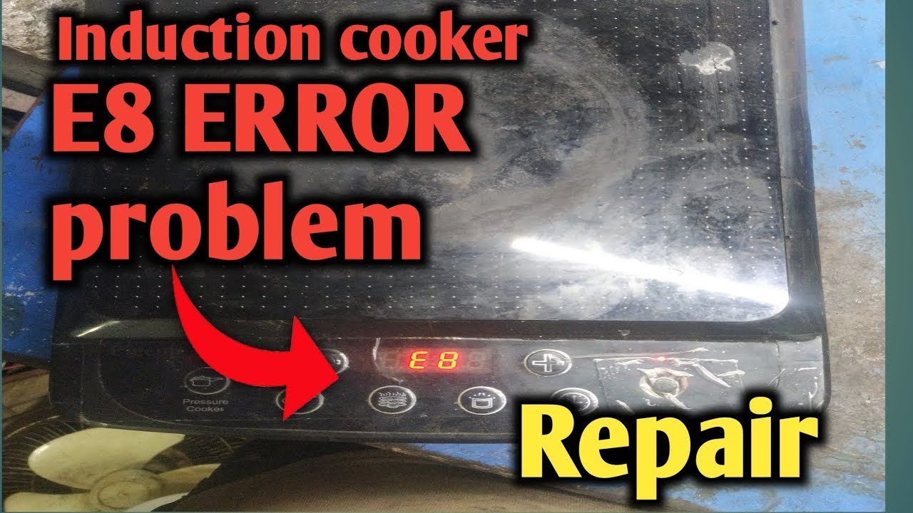 Glen Induction E8 Error | Induction Cooker E8 error solution | E8 Error in induction | E8 error code