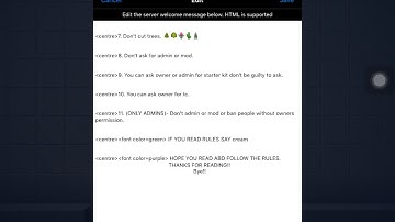 How To Change Color & Size Of TEXT In Welcome Message?! | The Blockheads