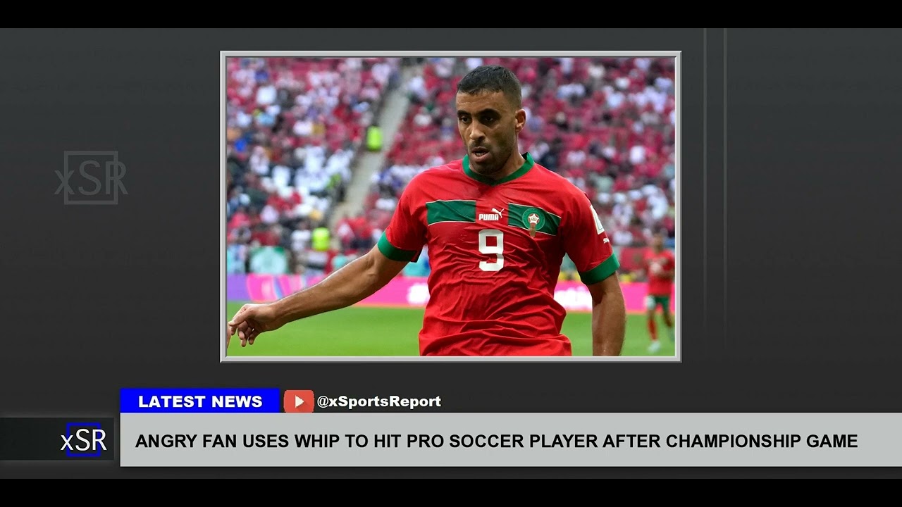 Angry Fan Uses Whip To Hit Pro Soccer Player After Championship Game