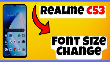 Font Size Change Realme C53 || How to change font size || Font size and style settings