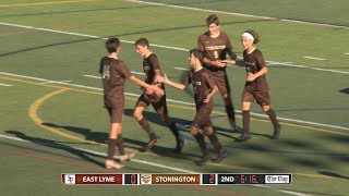 Boys' soccer highlights: Stonington 3, East Lyme 0