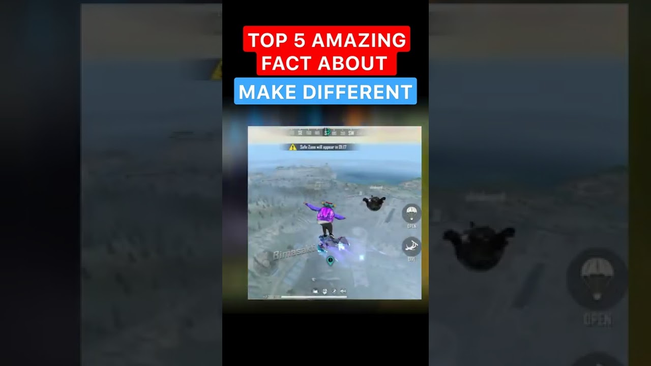 TOP 5 AMAZING FACT ABOUT FREE FIRE MAKE DIFFERENT 