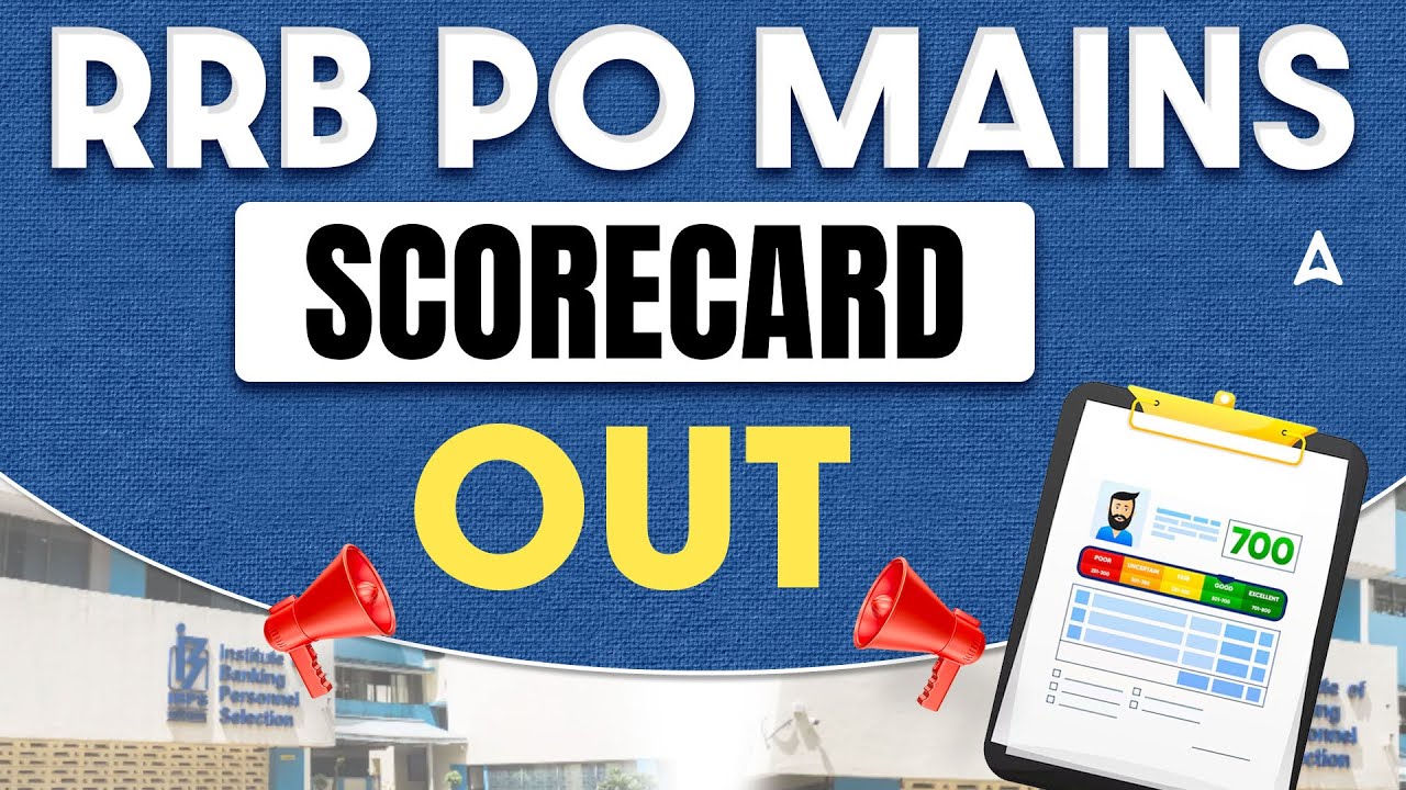 RRB PO Mains Score Card 2025 Out ! RRB PO Mains Marks & Score Card Released | Check Now