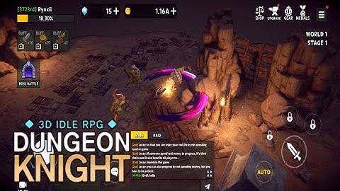 Dungeon Knight: 3D Idle RPG (Android) Gameplay