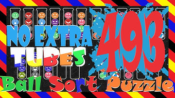 Ball Sort Puzzle Level 493 🎯No Extra Tubes😂Game Walkthrough😘 Stay Home And Fun Play #WithMe