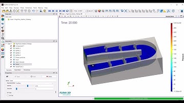 Post-Processing of a CFD simulation for (Fishway or Fish Ladder) by Flow3DHydro