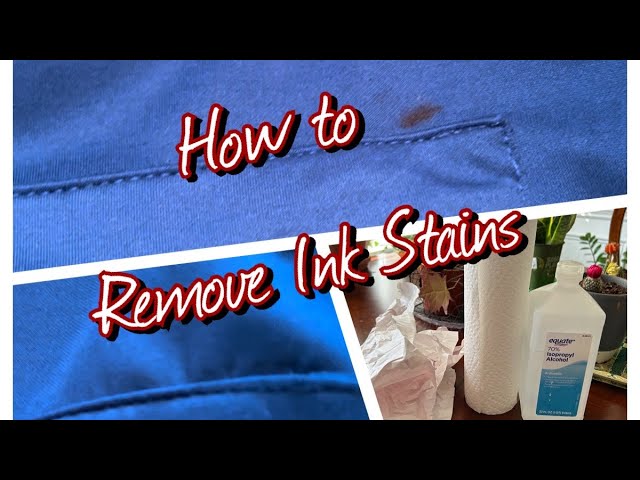 The RIGHT Ways To Remove Ink Stains From Clothes & Fabric