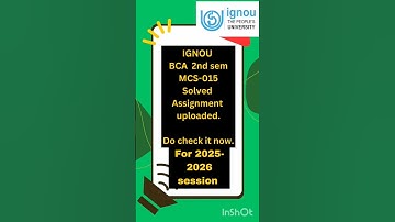 MCS-015 Communication Skills IGNOU BCA 2nd semester solved assignment 2025-2026|Check it now👍