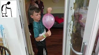 BBQ skewer through a Balloon