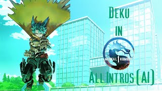 Deku in Mortal Kombat 1 | All Intros (AI)