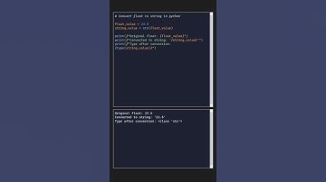 Convert float to string in python(type casting) #typecasting #pythonstring #pythonfloat #python