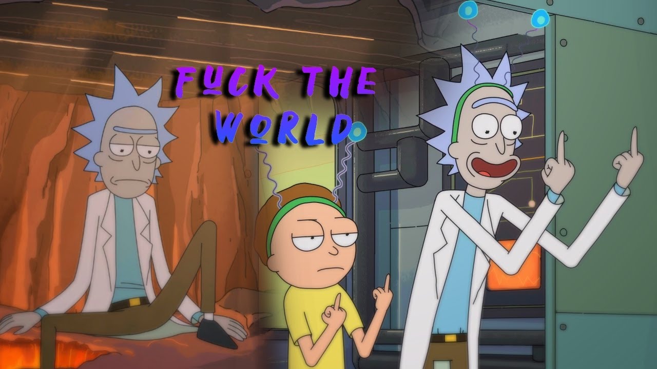 Rick and Simpsons on X: fuck world #rickAndMorty