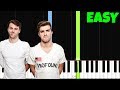 Closer - The Chainsmokers ft. Halsey [Easy Piano Tutorial] (Synthesia/Sheet Music/Piano Cover)