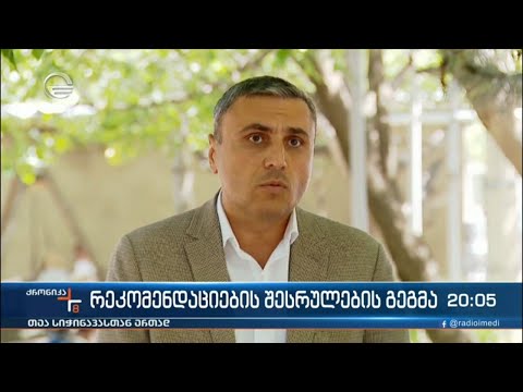 რეკომენდაციების შესრულების გეგმა