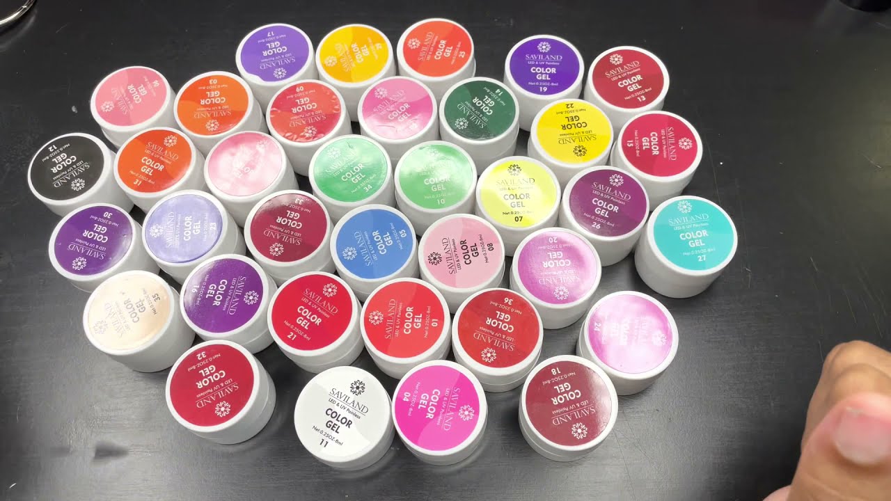 TRYING SAVILAND 36 COLOR GEL PAINT KIT | SATISFYING SWATCH WATCHING