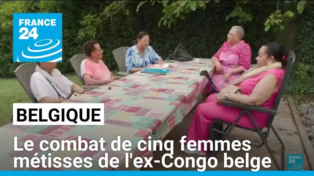 Des femmes métisses nées dans l'ex-Congo belge demandent réparation à la Belgique • FRANCE 24