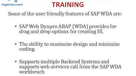 SAP ABAP WEBDYNPRO ONLINE TRAINING