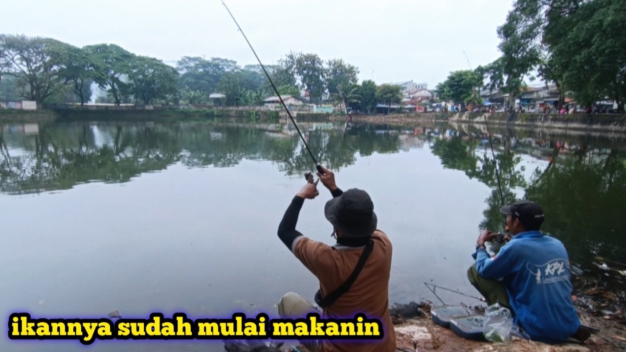 Titik spot ini ikannya sudah mulai makan