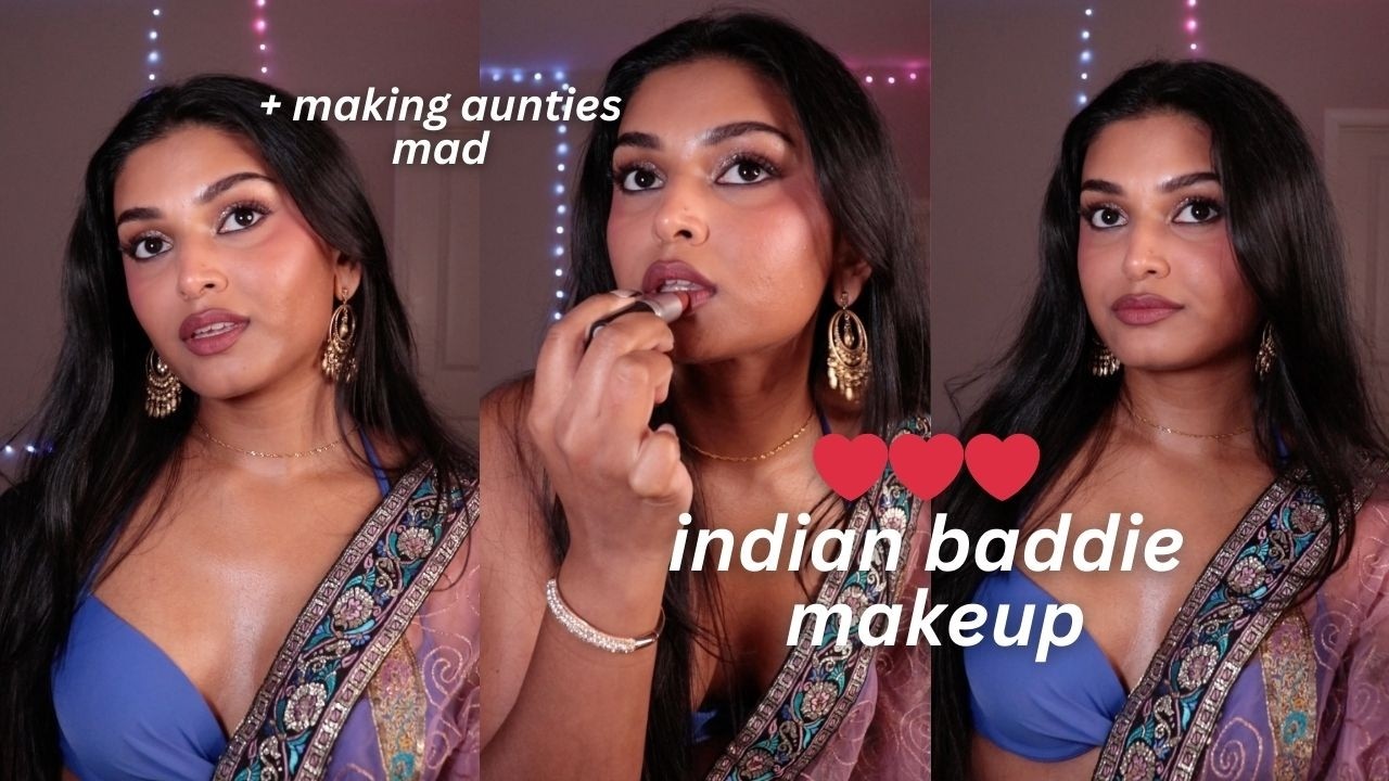 Indian baddie makeup for Diwali | brown girl friendly makeup - YouTube