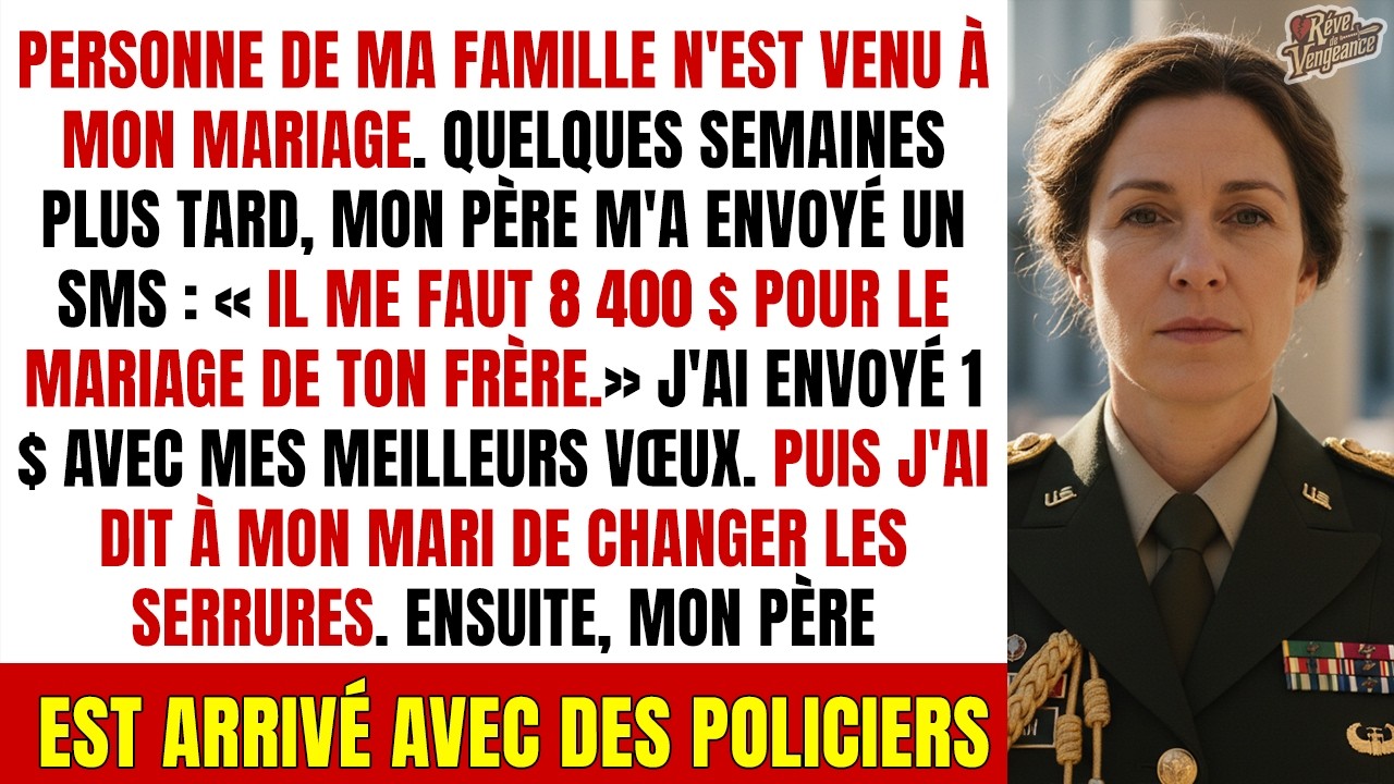Ma famille m'a abandonnée à mon mariage — Puis mon père a débarqué avec la police