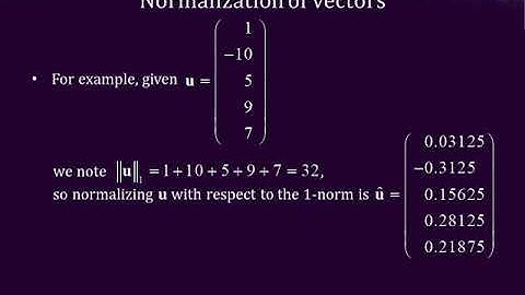 4.3 Unit vectors and normalization
